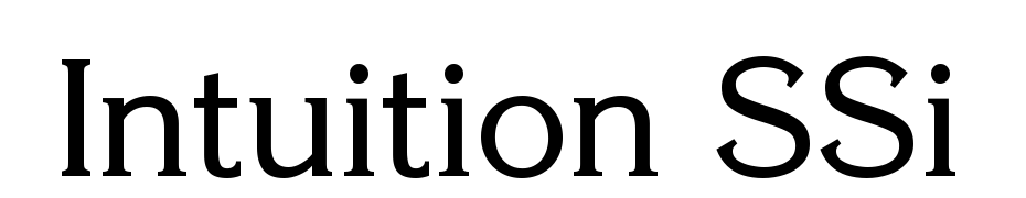 Intuition SSi Font Download Free